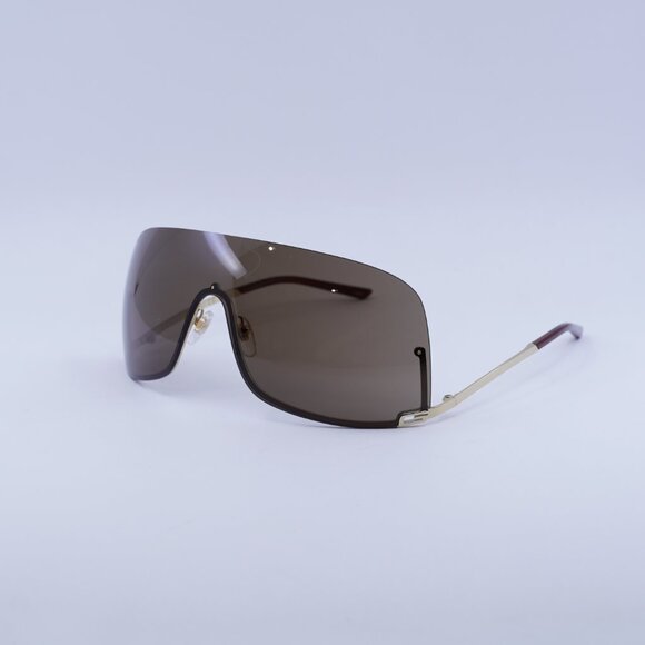🕶️ New Gucci GG1560S 002 Sunglasses - Gold Frame, Brown Lenses - Picture 5 of 11